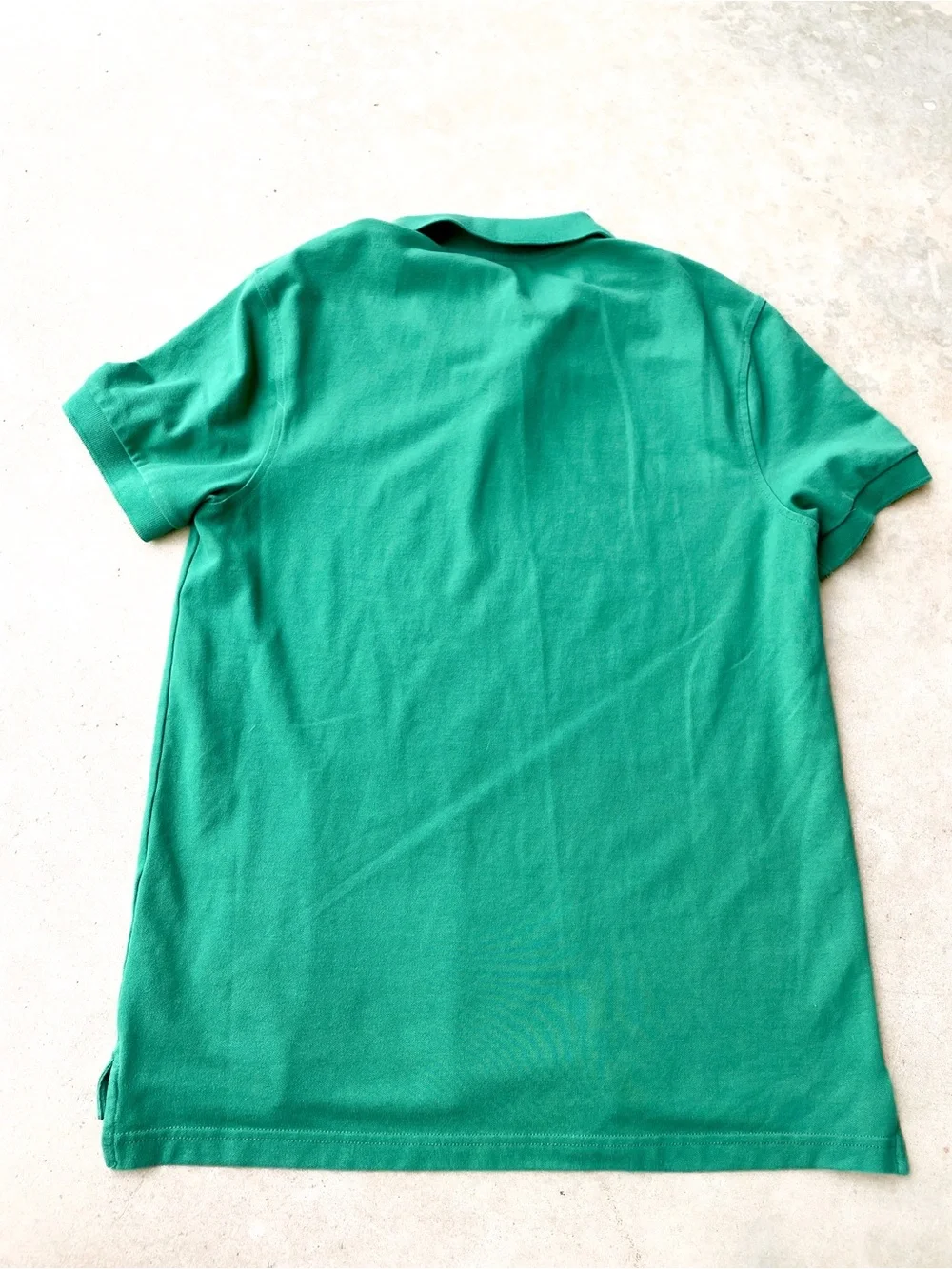 J.Crew Flex Piqué Polo Shirt Green Short Sleeve Men's Medium